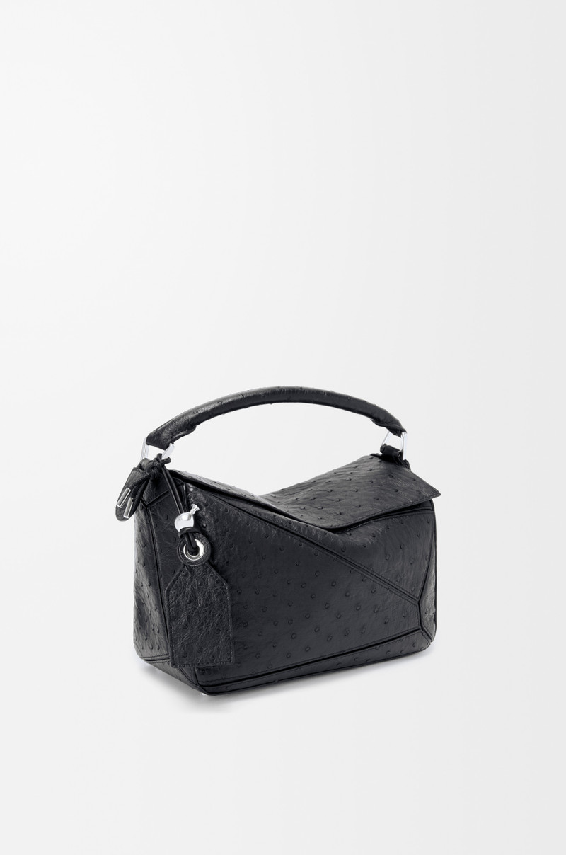 Small Featherlight Puzzle bag in ostrich 5