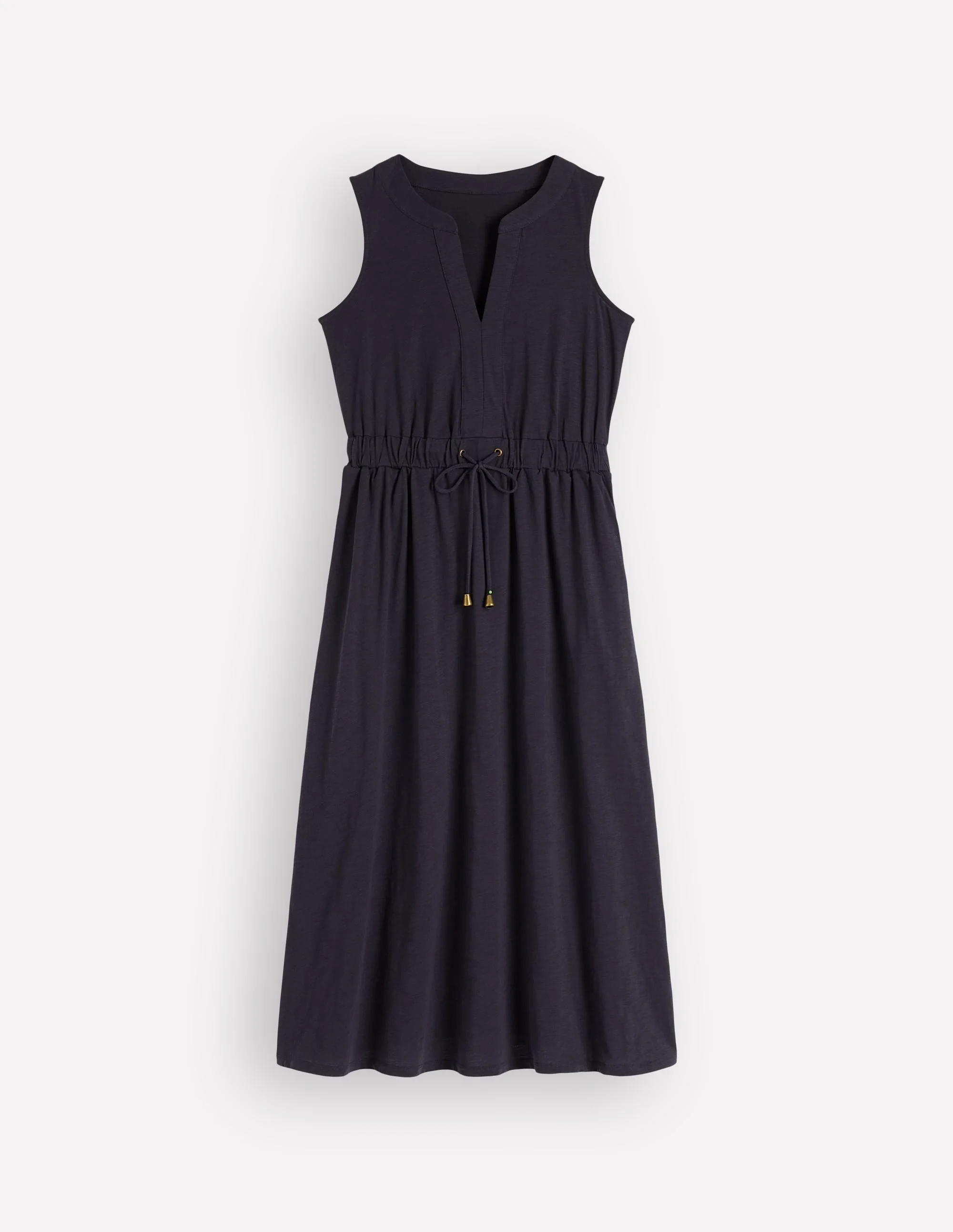 Delphine Midi Sleeveless Dress-Navy - 1