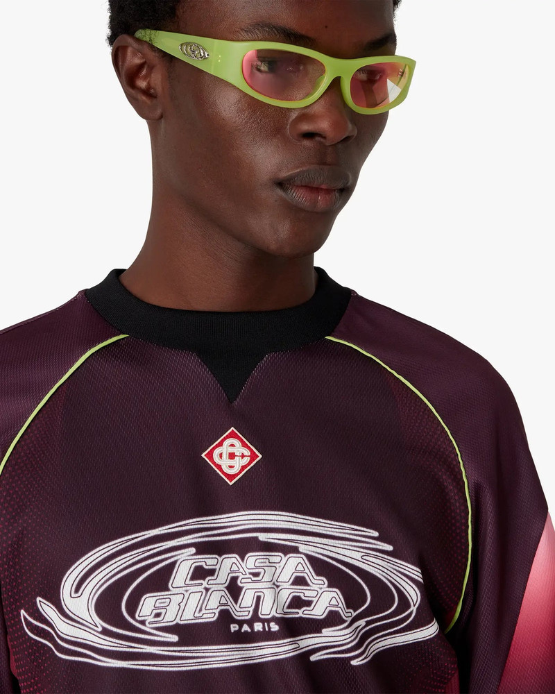 Aubergine Gradient Short Sleeve Football Jersey 5