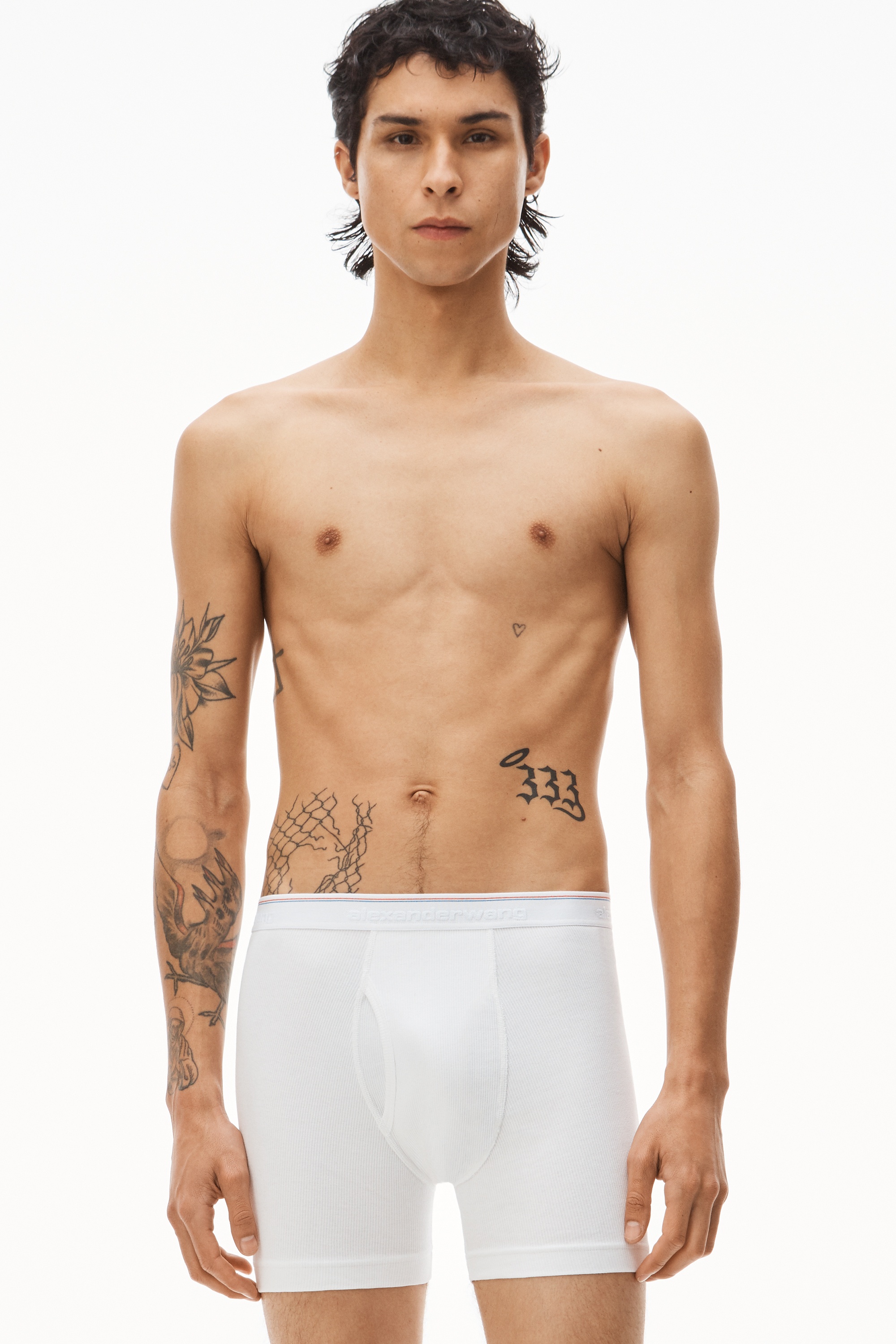 BOXER BRIEF IN RIBBED JERSEY - 5