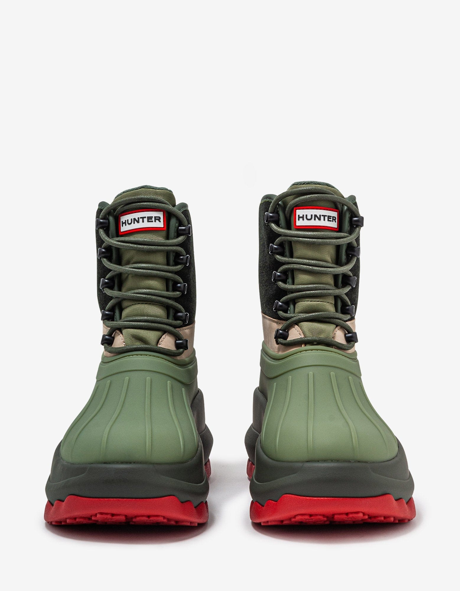 Kenzo Hunter Green Utilitarian Ankle Boots - 4