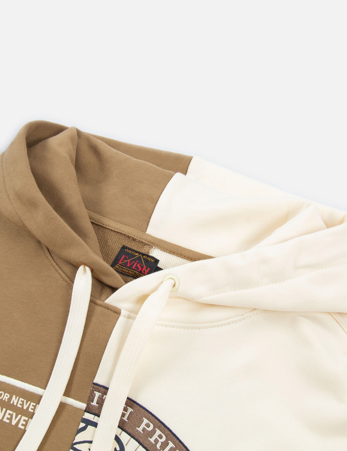 ASYMMETRIC TWO-TONE HOODED SWEATSHIRT - 7