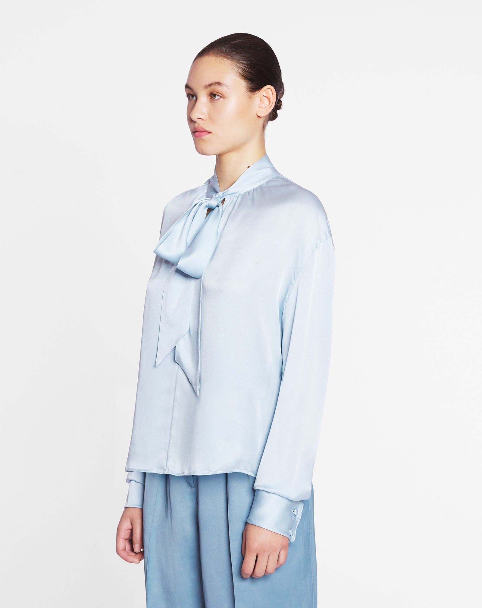 ASCOT COLLAR BLOUSE - 3