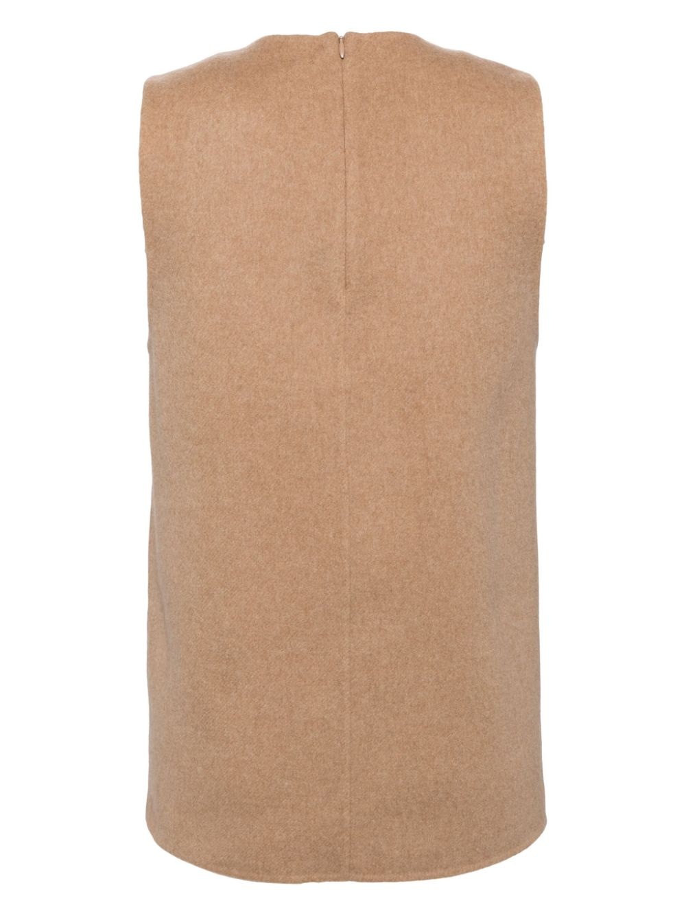 wool reversible sleeveless top - 2