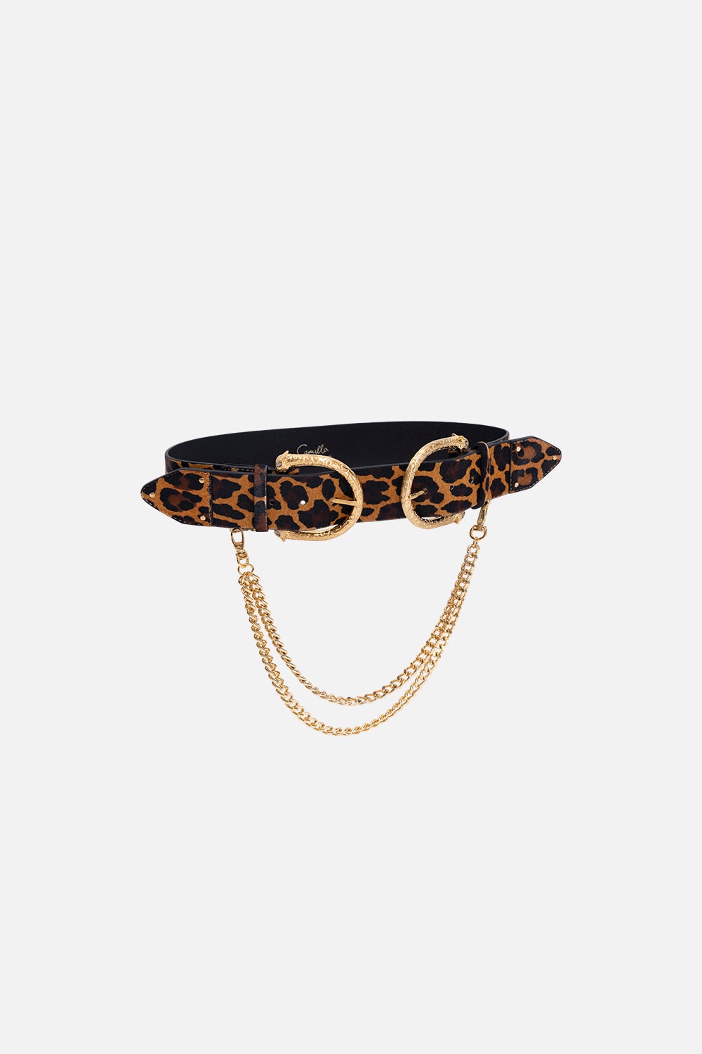 DOUBLE LEOPARD BUCKLE BELT - 2