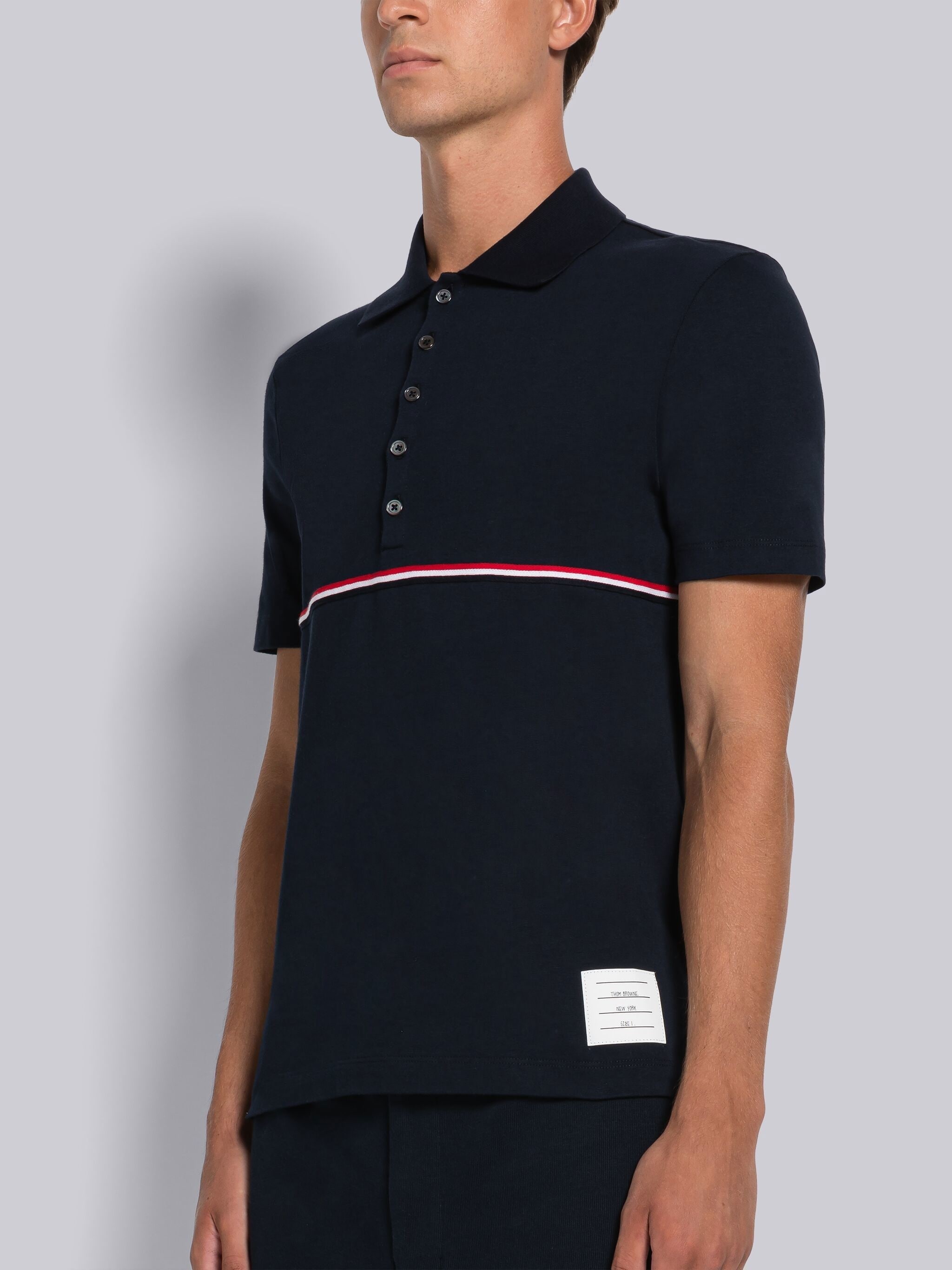 Midweight Jersey Stripe Short Sleeve Polo - 2