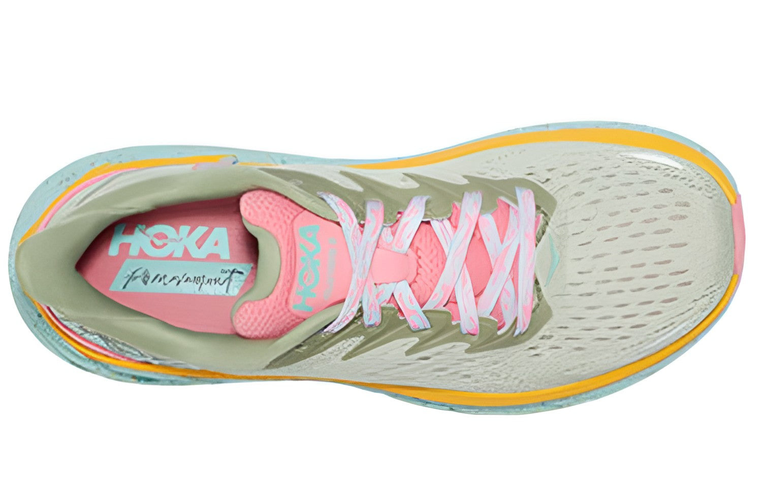 (WMNS) HOKA ONE ONE x FP Movement Clifton 8 'Matcha Orange' 1134730-SGRT - 3
