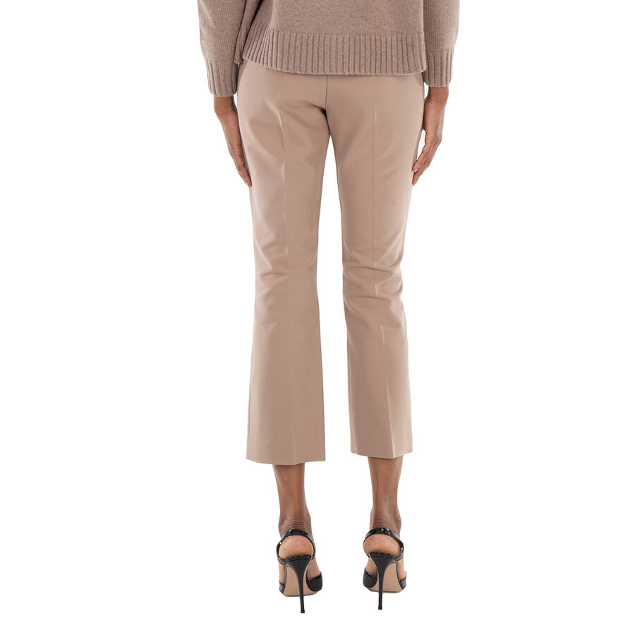 Max Mara Stretch Cotton Fatina Trousers, Brand Size 40 ( US Size 6 ) - 3