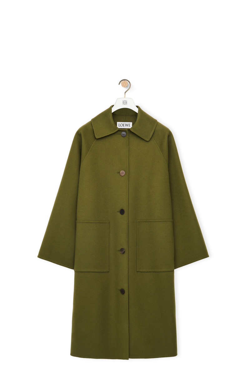 Raglan coat in wool and cashmere 1