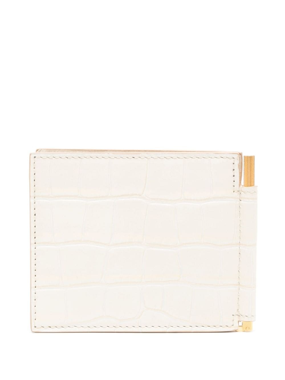 crocodile-effect bi-fold cardholder - 2