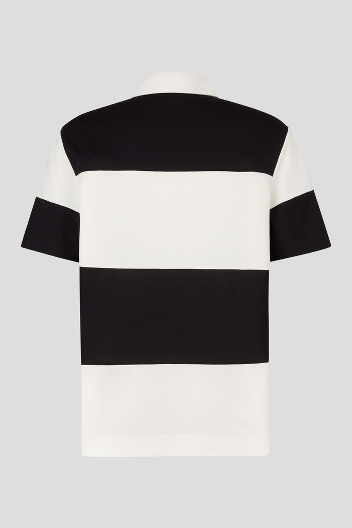 Lagos Polo shirt in Black/Off-white - 5
