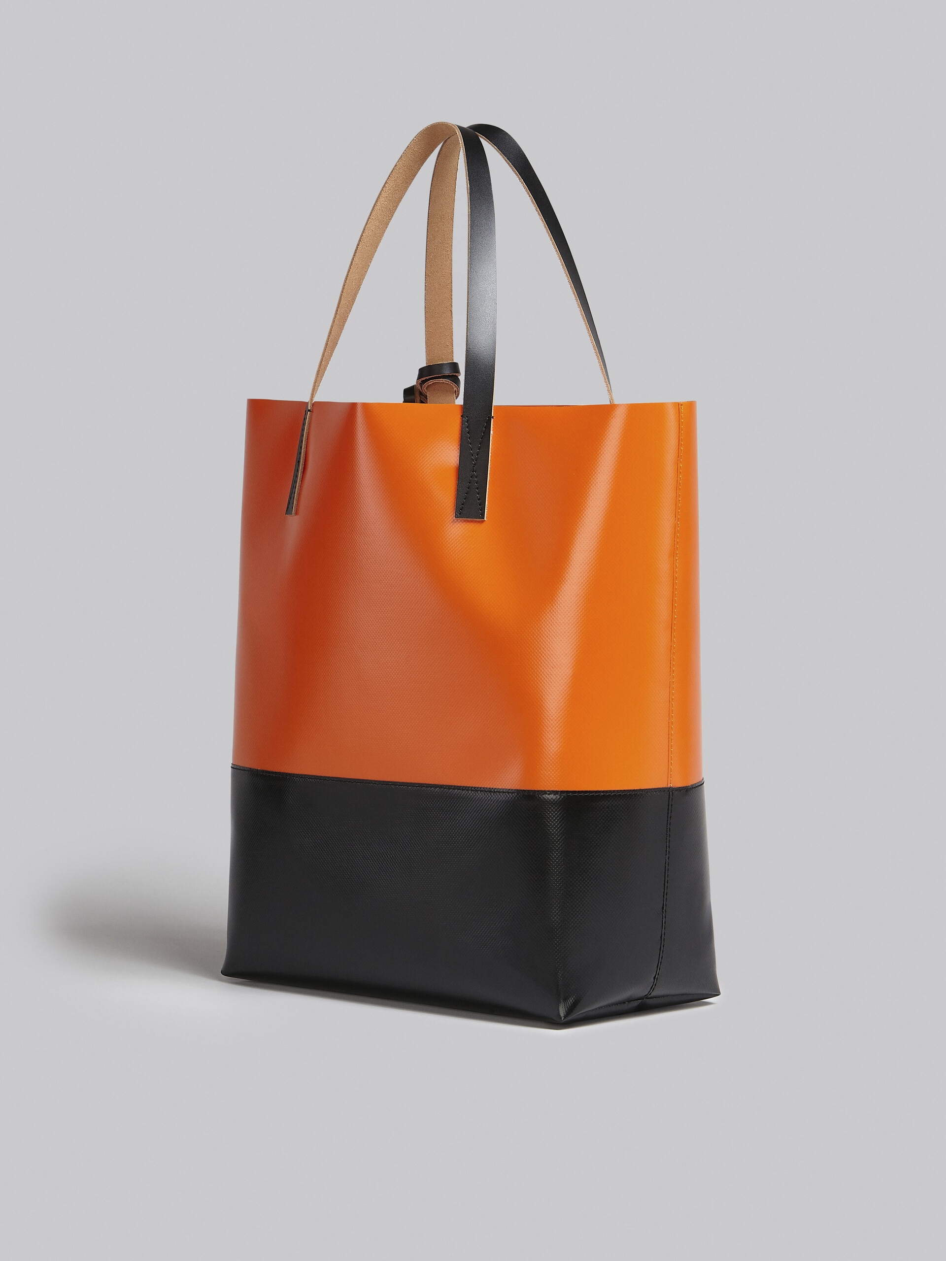 ORANGE AND BLACK TRIBECA SHOPPING BAG - 3