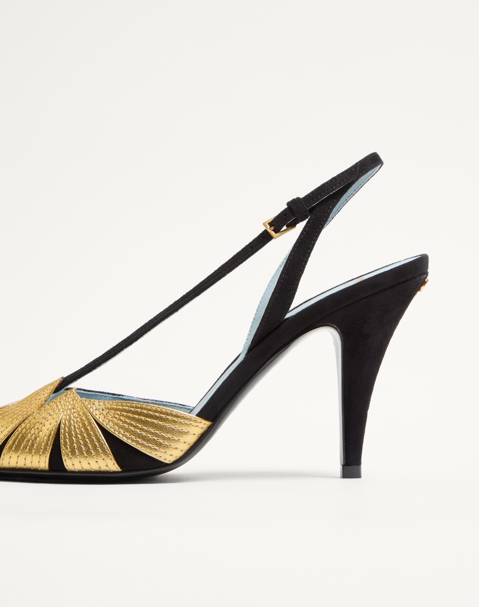FOLIEFOLIAGE SUEDE SLINGBACK PUMP 90MM - 7