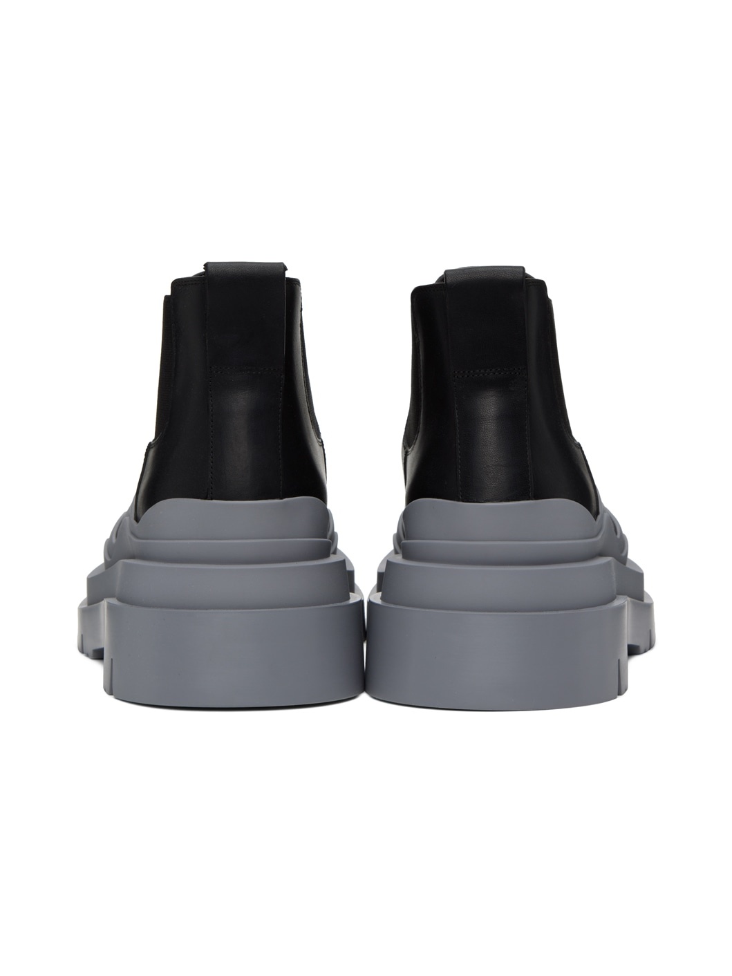 Black & Gray Tire Chelsea Boots - 2