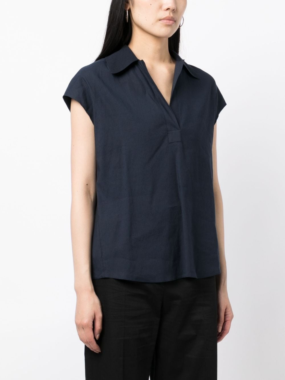 cap-sleeve polo shirt - 3