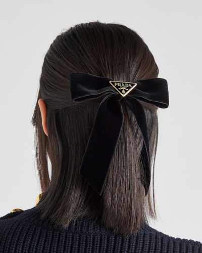 Prada Velvet hair clip outlook