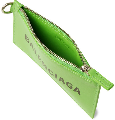 BALENCIAGA Logo-Print Leather Cardholder outlook