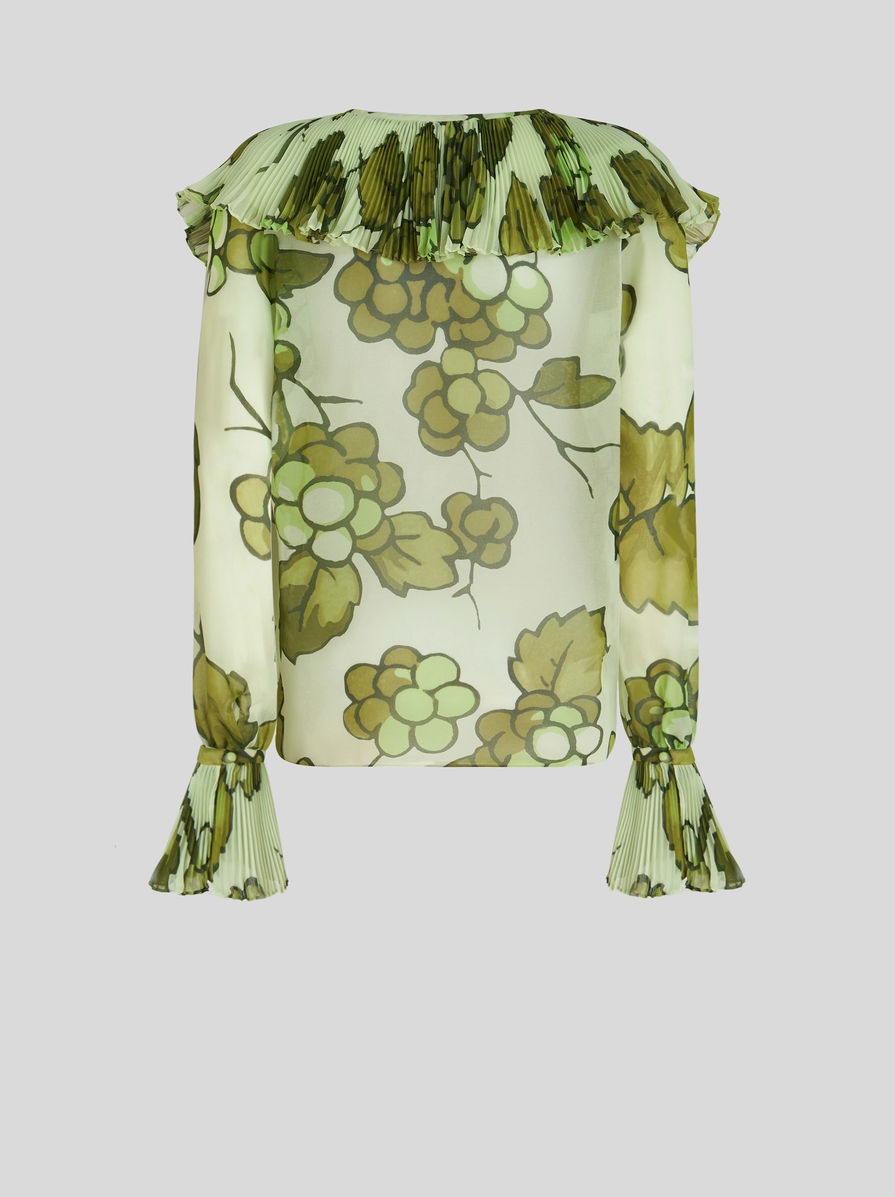 TOP WITH PLEATED RUFFLE - 5