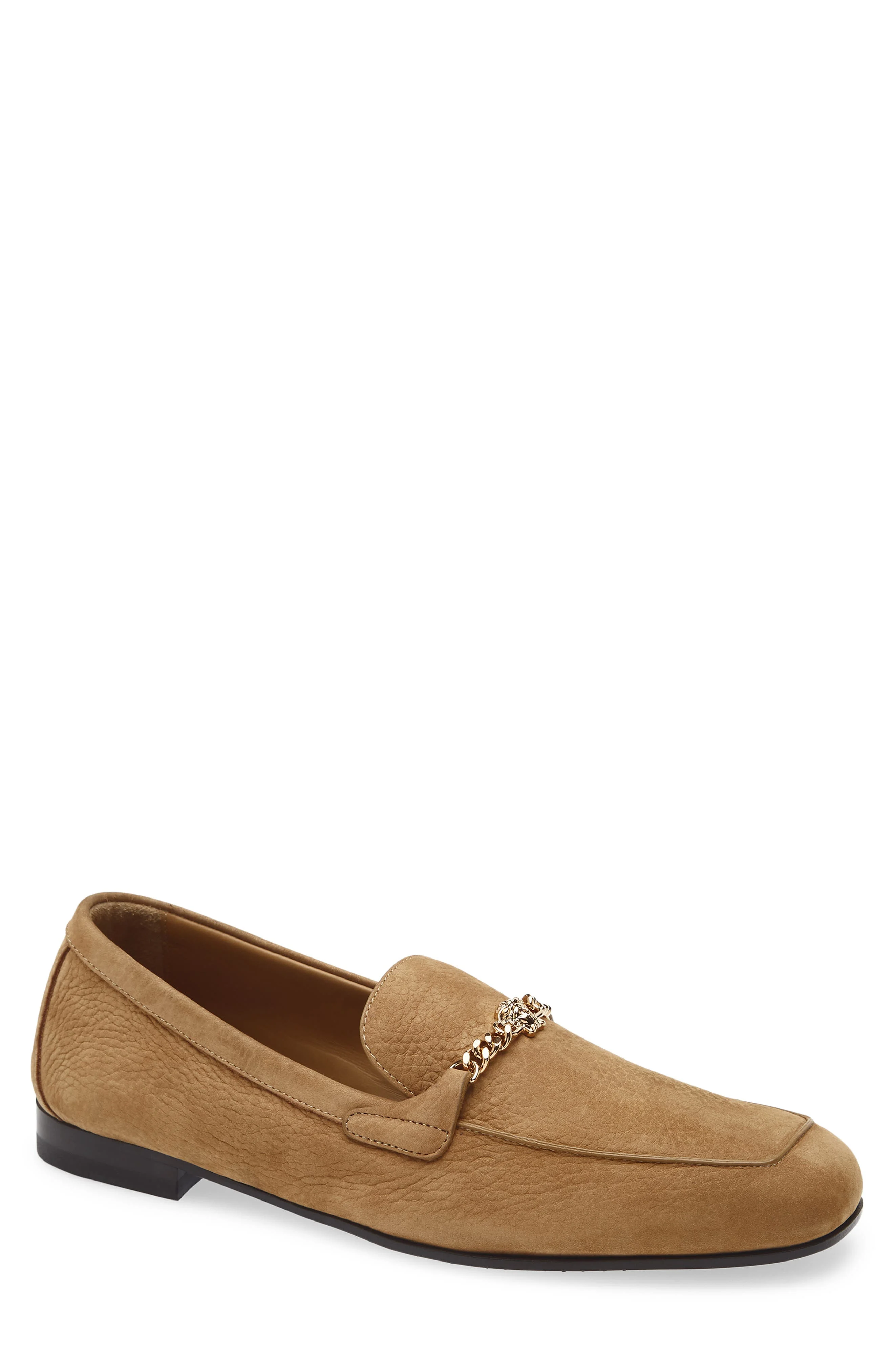 Versace Medusa Chain Loafer in Rubber-Versace Gold at Nordstrom - 1