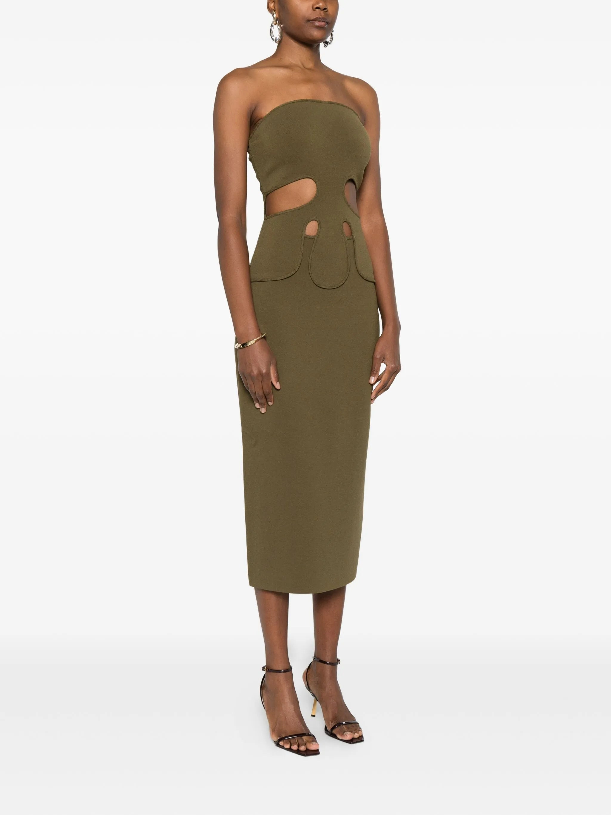 sleeveless midi dress - 3