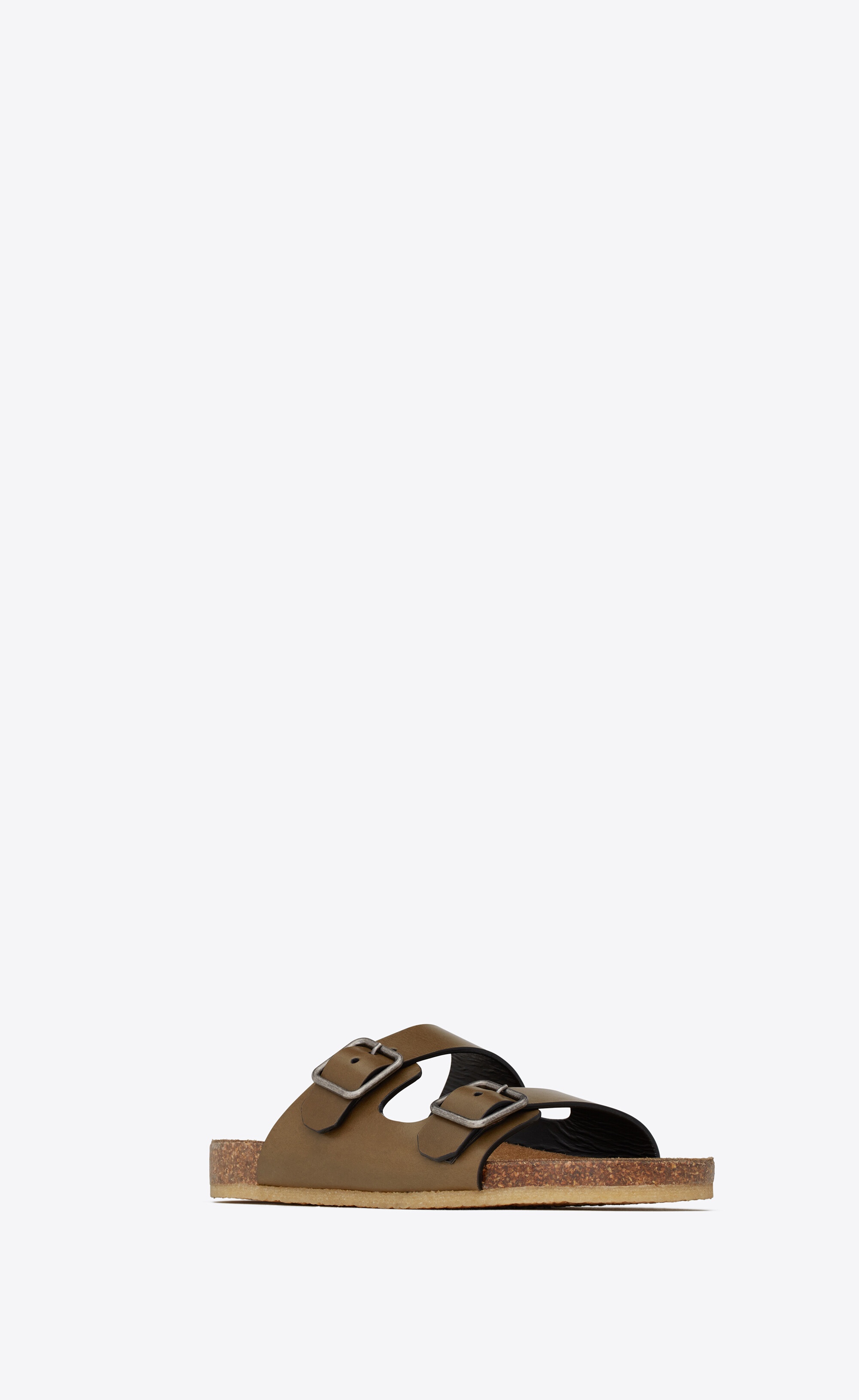 jimmy flat sandals in smooth leather - 3