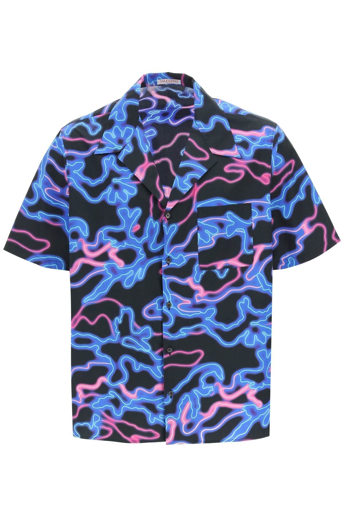 NEON CAMOU BOWLING SHIRT - 1