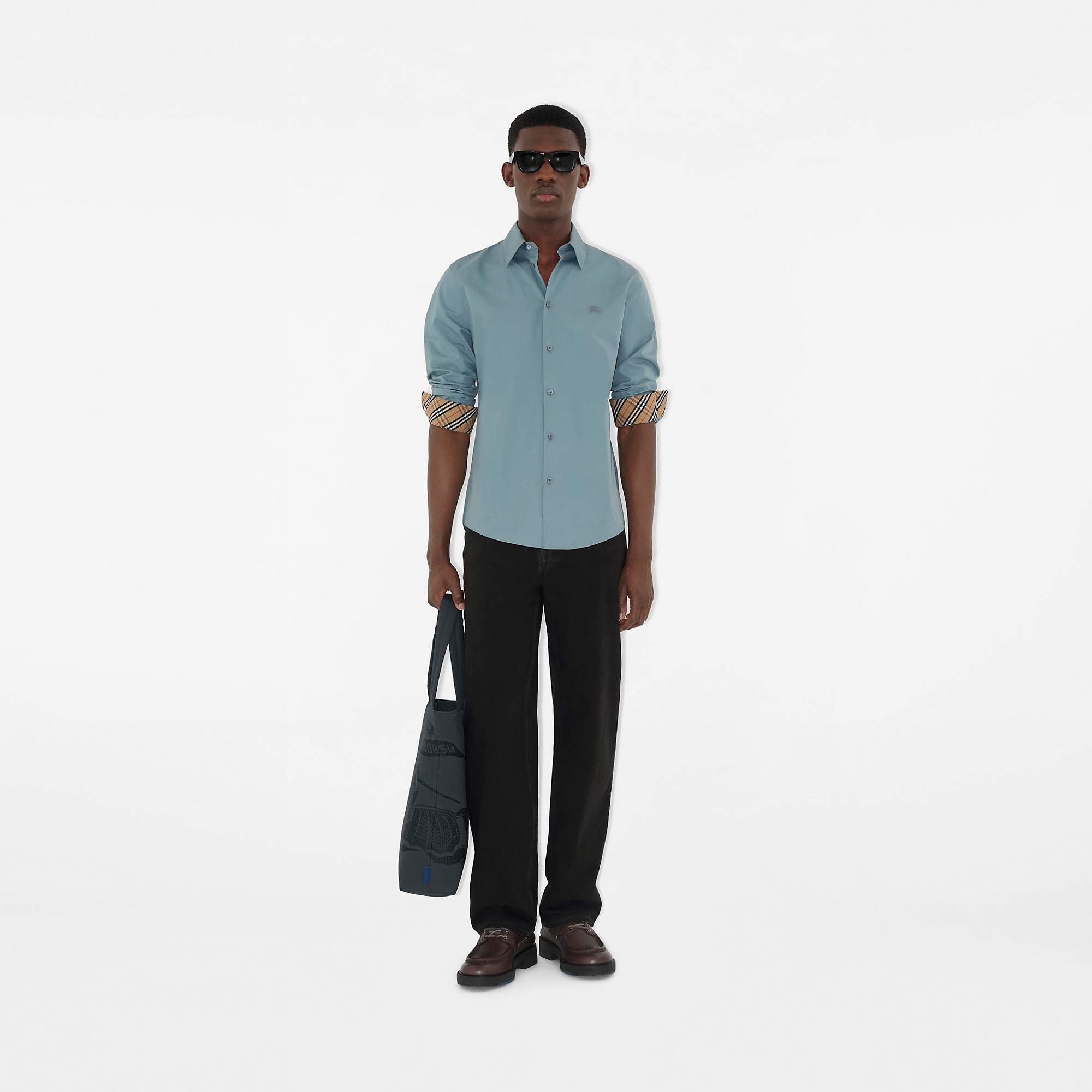 Slim Fit Cotton Poplin Shirt - 2