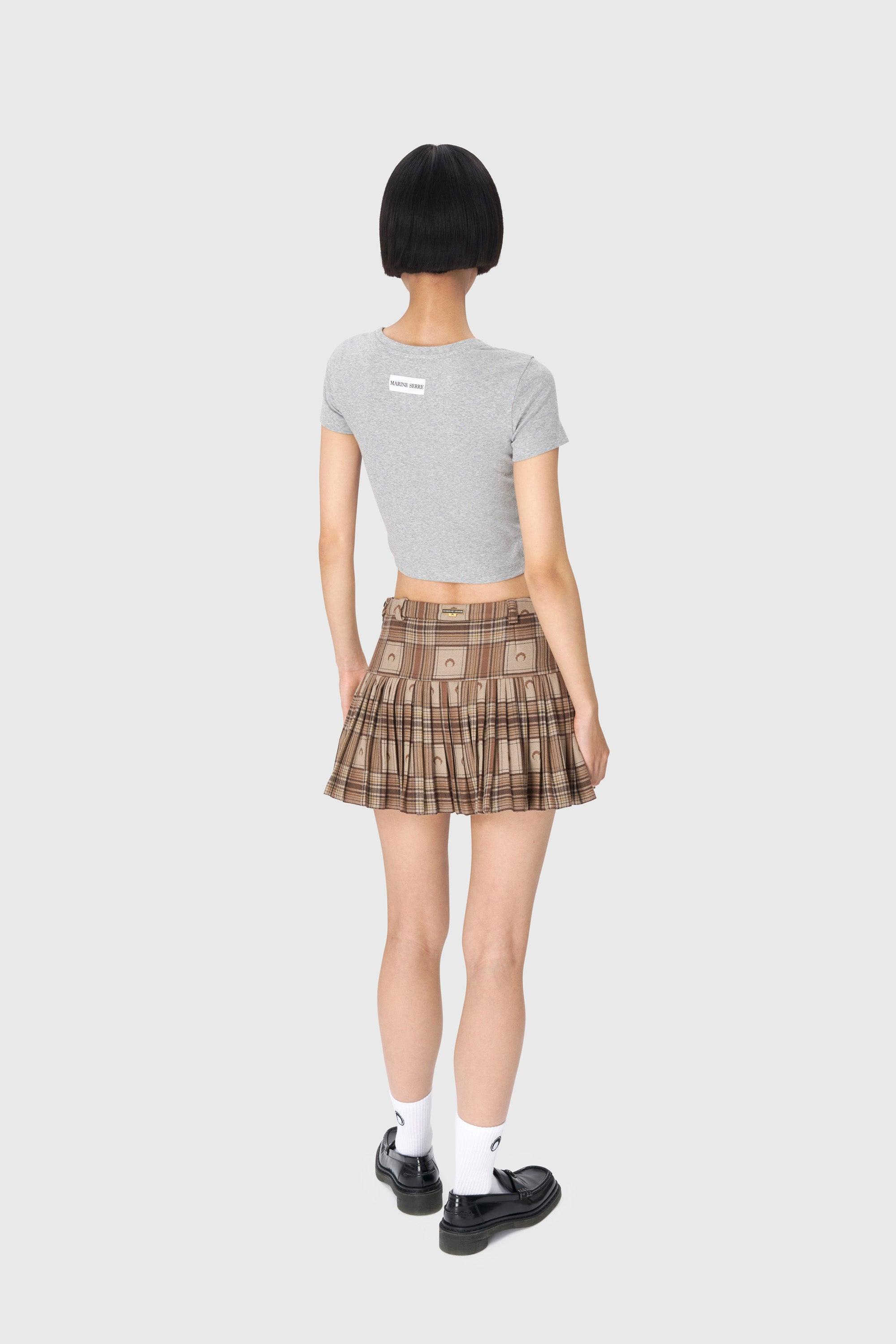 Moon Logo Ribbed Jersey Cut-Out T-Shirt - 7