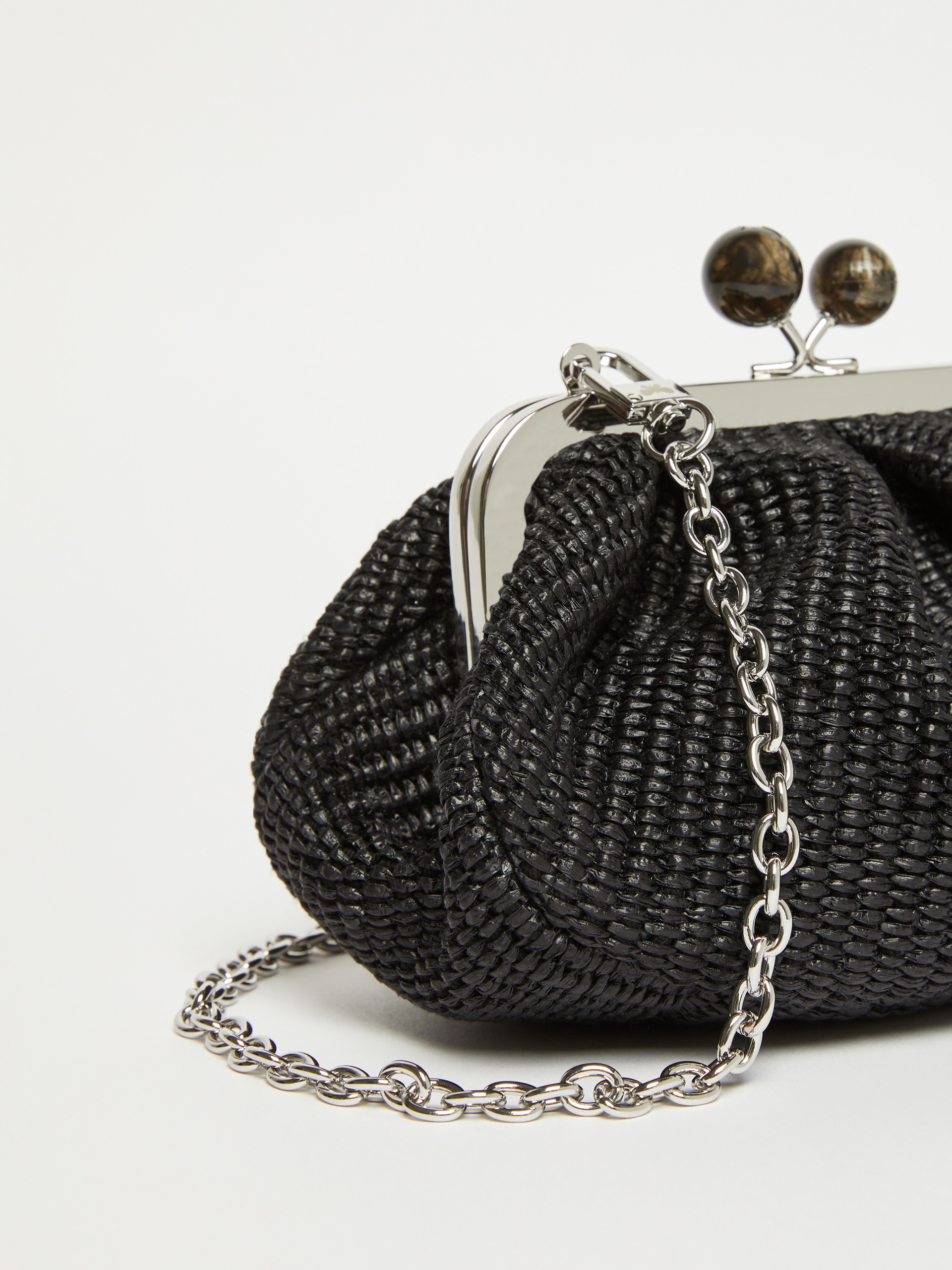 PALMAS Small raffia-effect Pasticcino Bag - 4