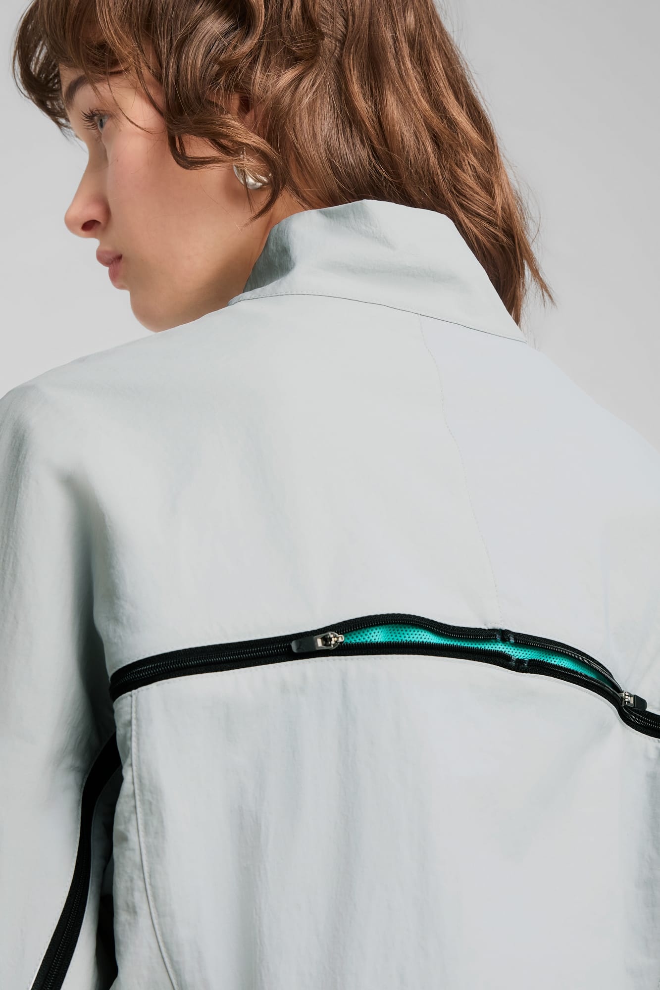 DARE TO Women's Oversized Full-Zip Woven Jacket - 4
