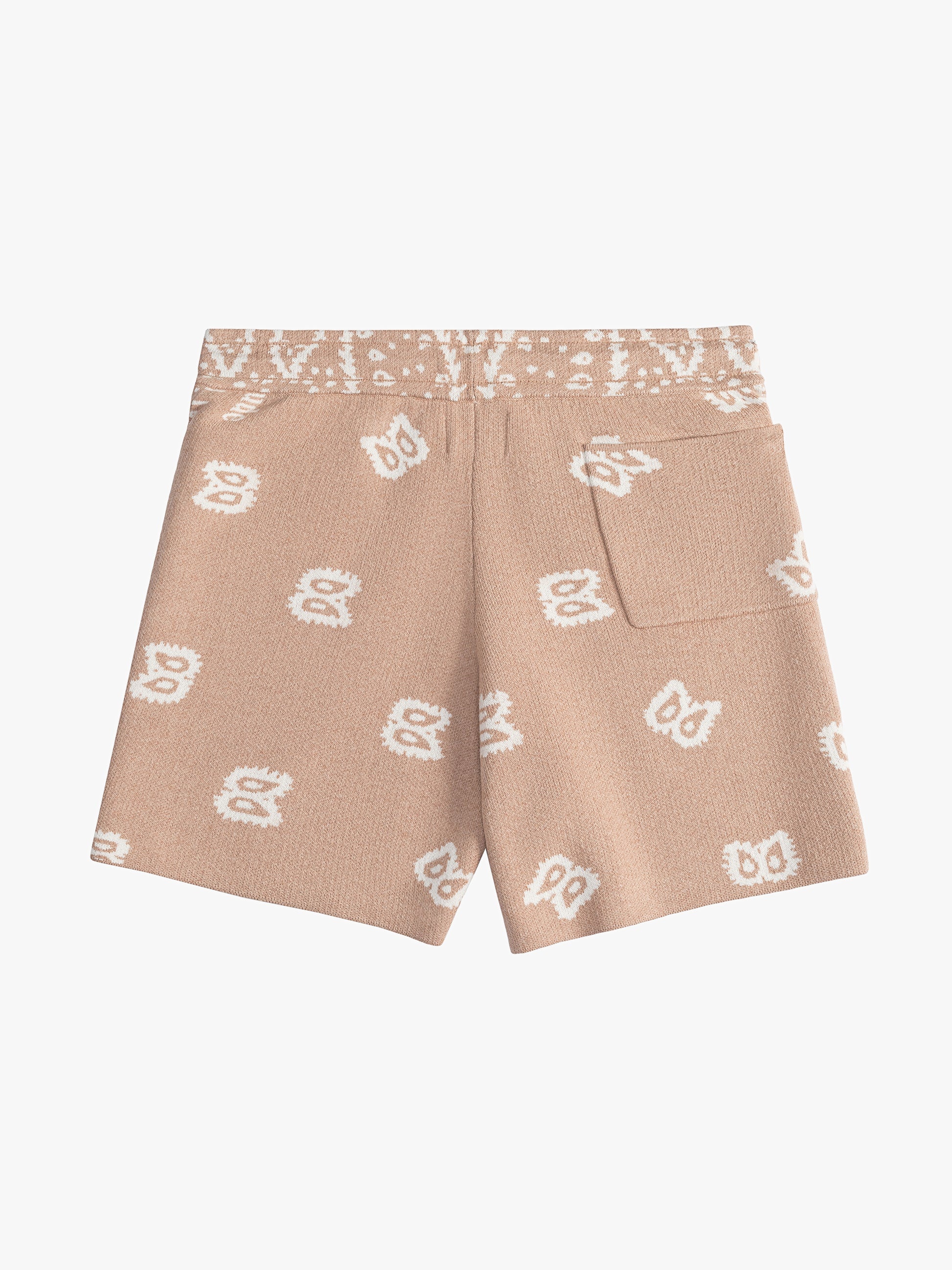 KNIT BANDANA SHORTS - 2