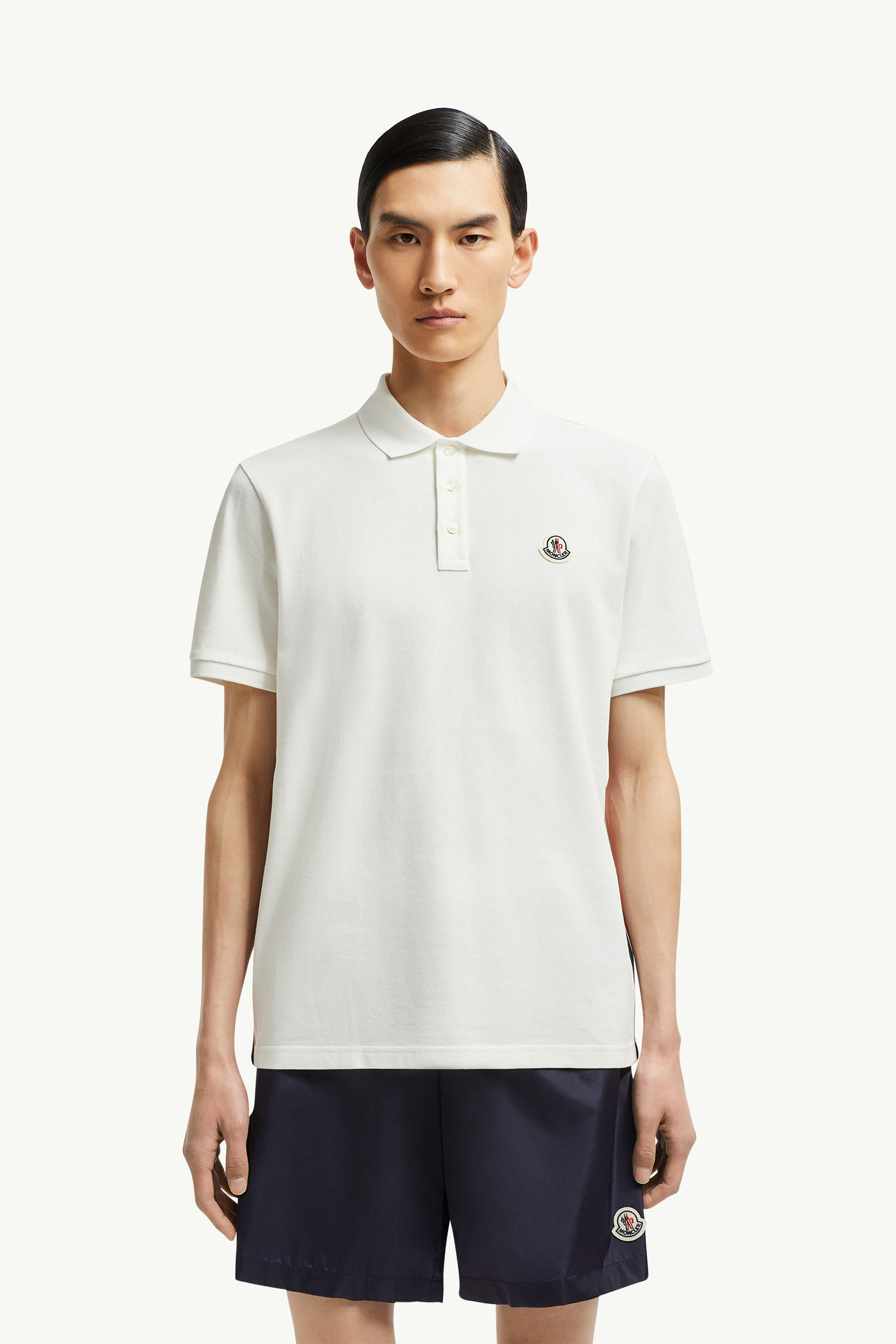 Striped Accent Cotton Piquet Polo Shirt - 3