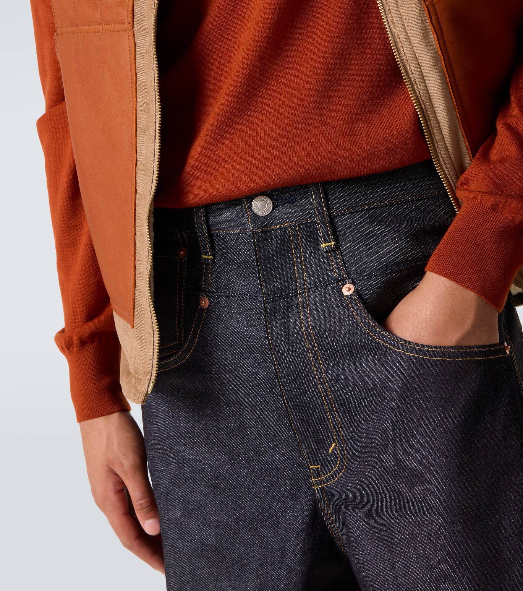 High-rise straight jeans - 5