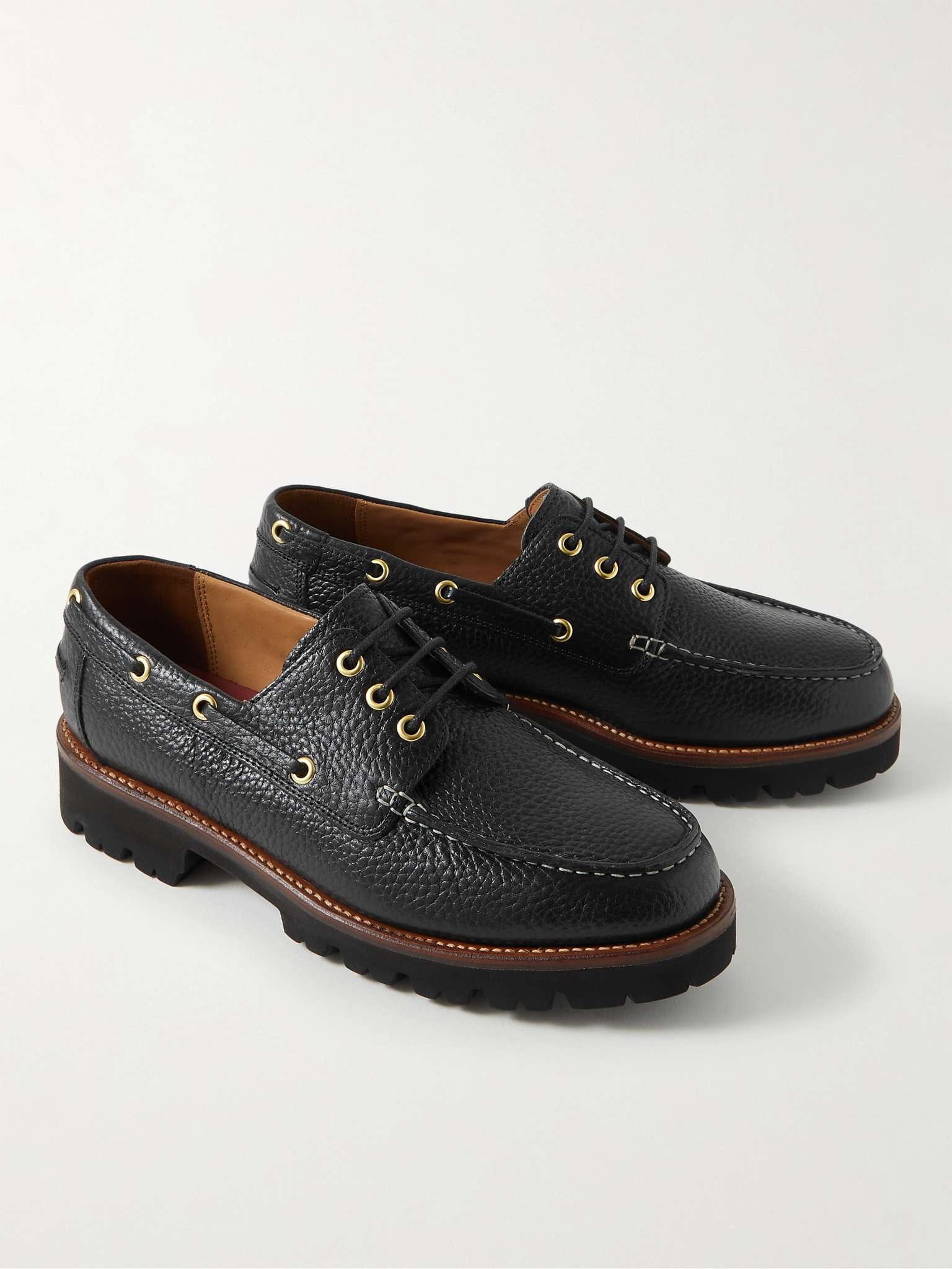 Dempsey Full-Grain Leather Boat Shoes - 4