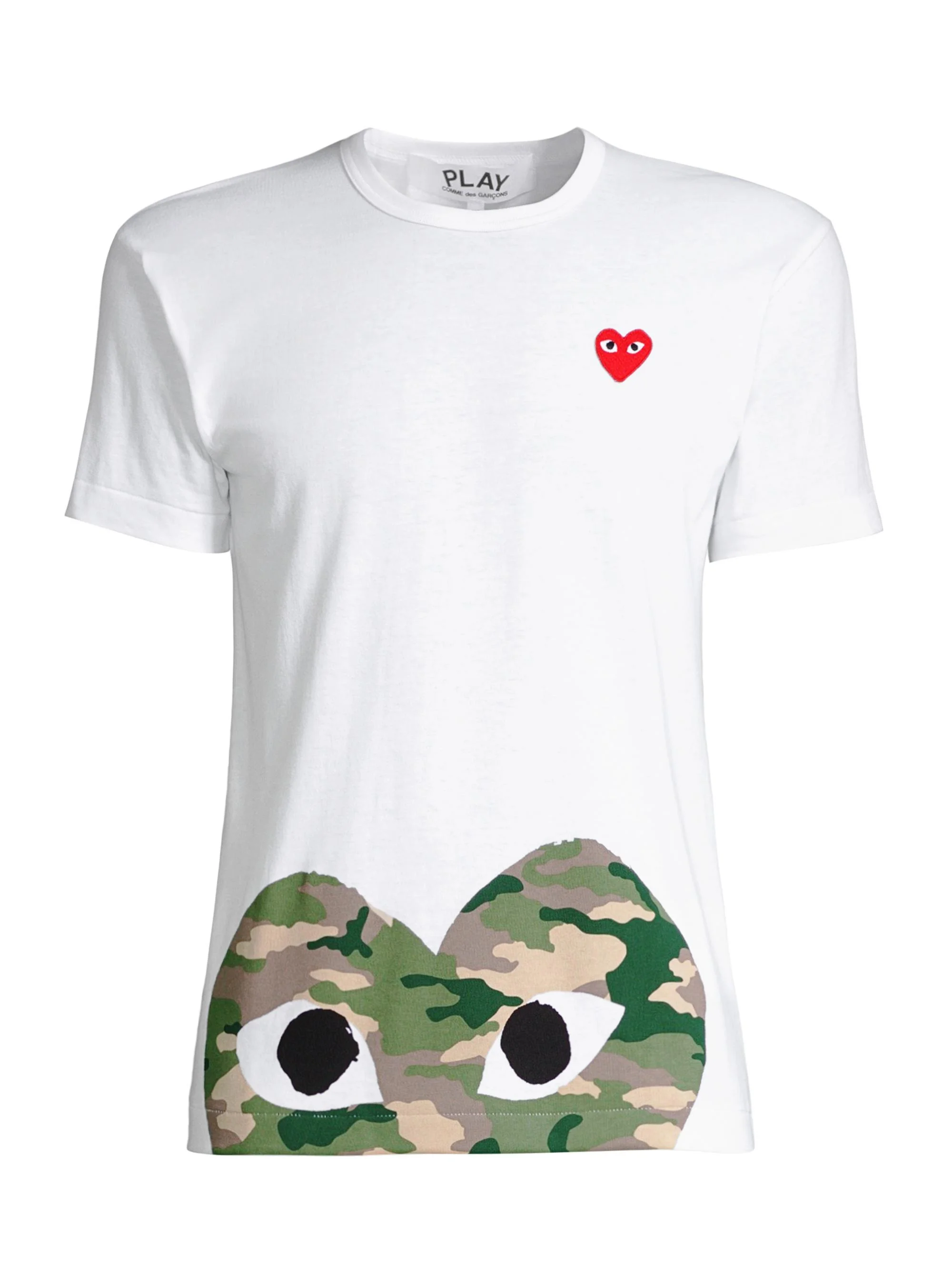 Women's Camo Heart Play T-Shirt - White - 1