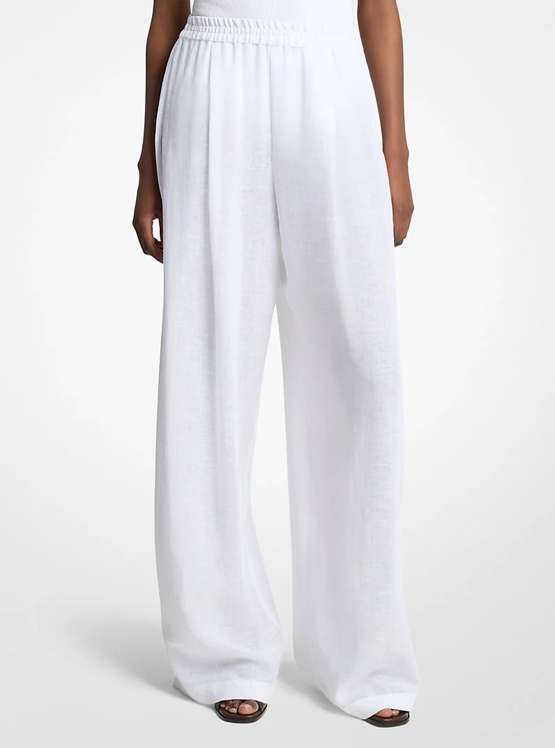 Linen Gauze Pajama Pants - 1