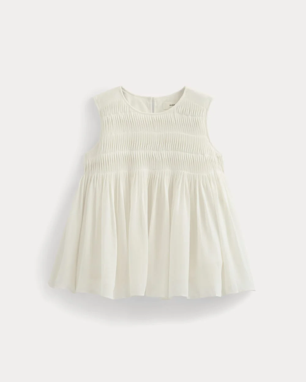 TWISTED PLEAT TANK IN SILK GEORGETTE - 1