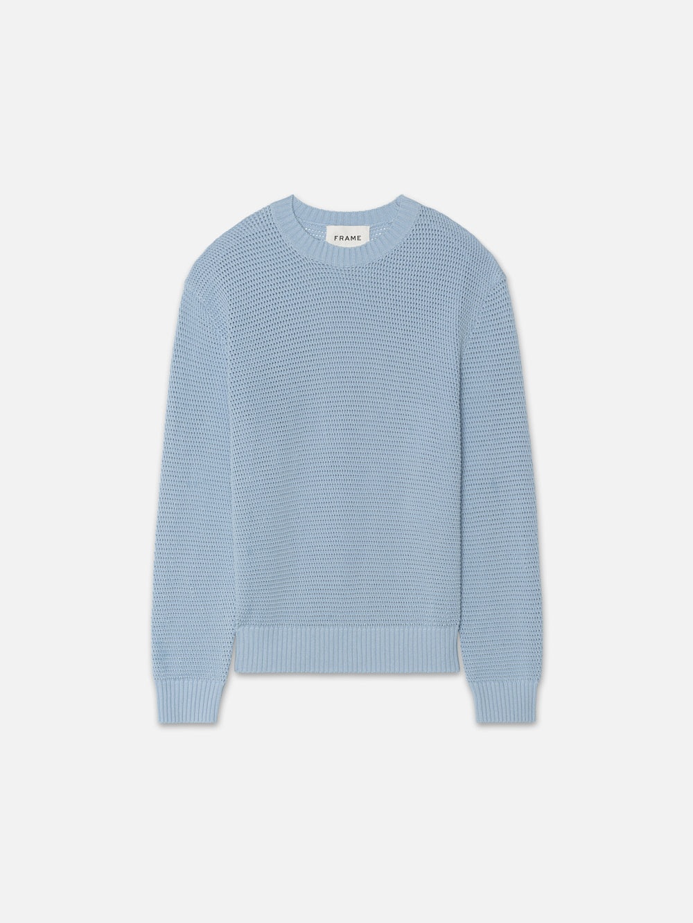 Cotton Blend Sweater in Light Blue - 1
