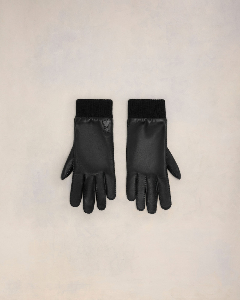 AMI DE COEUR LEATHER PATCH GLOVES 1