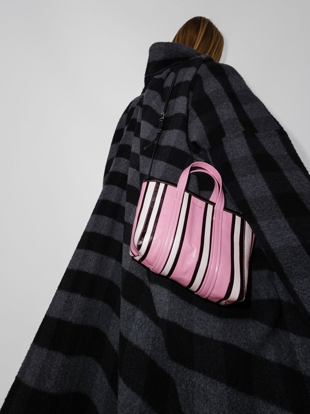 small Barbes East-West striped shopper tote - 2