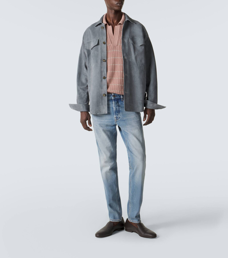 LARDINI Suede overshirt outlook