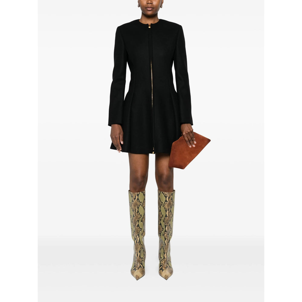 Versace Black Coats - Single Breasted Coats Women - 3