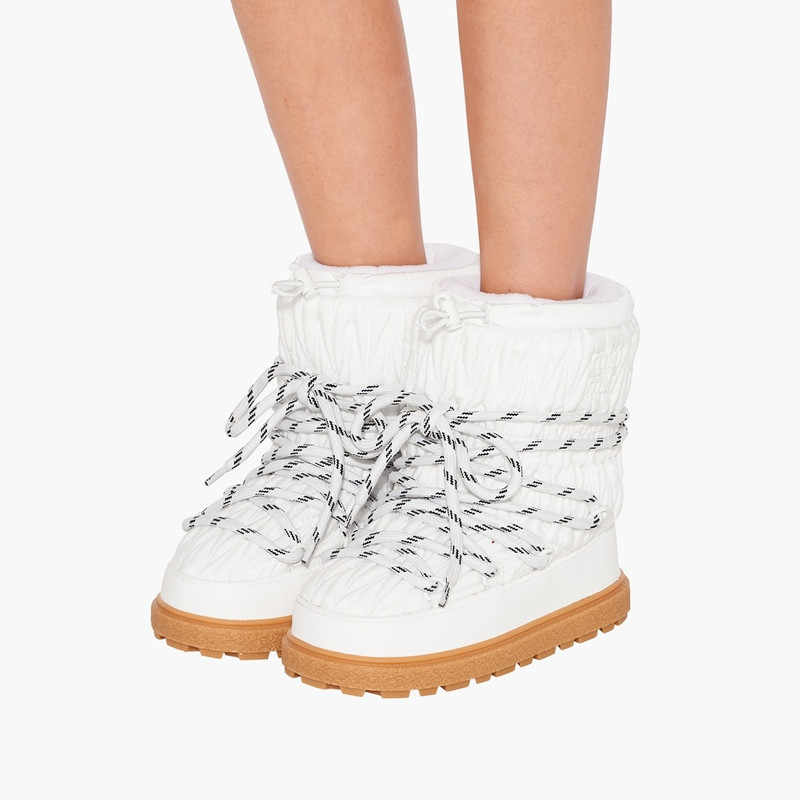 Miu Miu Recycled nylon après-ski ankle boots outlook