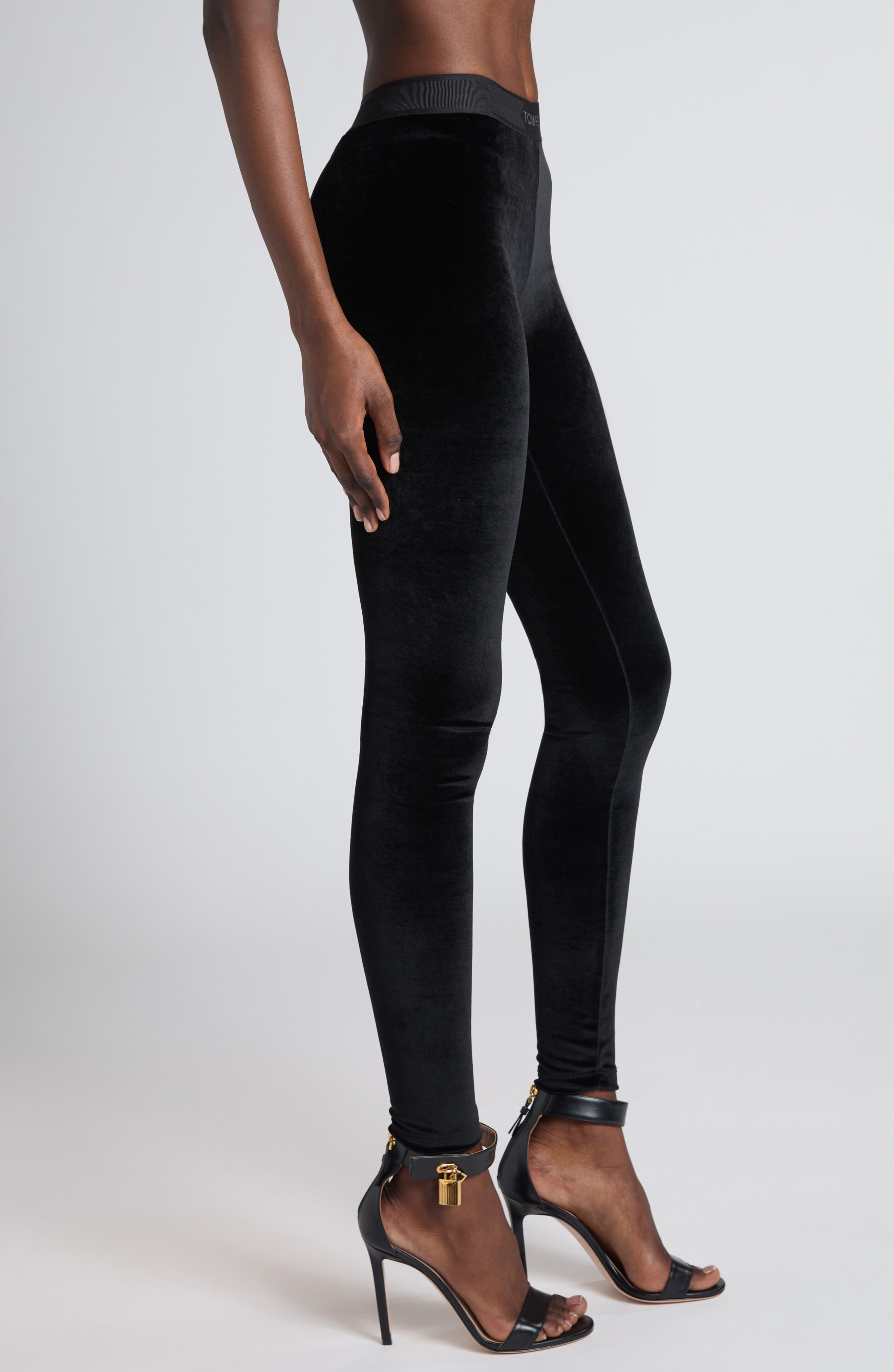 TOM FORD Signature Stretch Leggings in Black at Nordstrom - 3