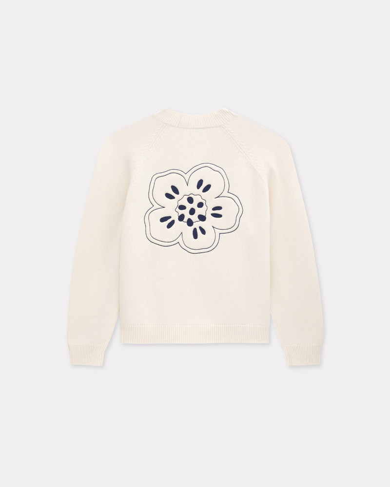 KENZO 'Boke Flower' embroidered cardigan in wool outlook
