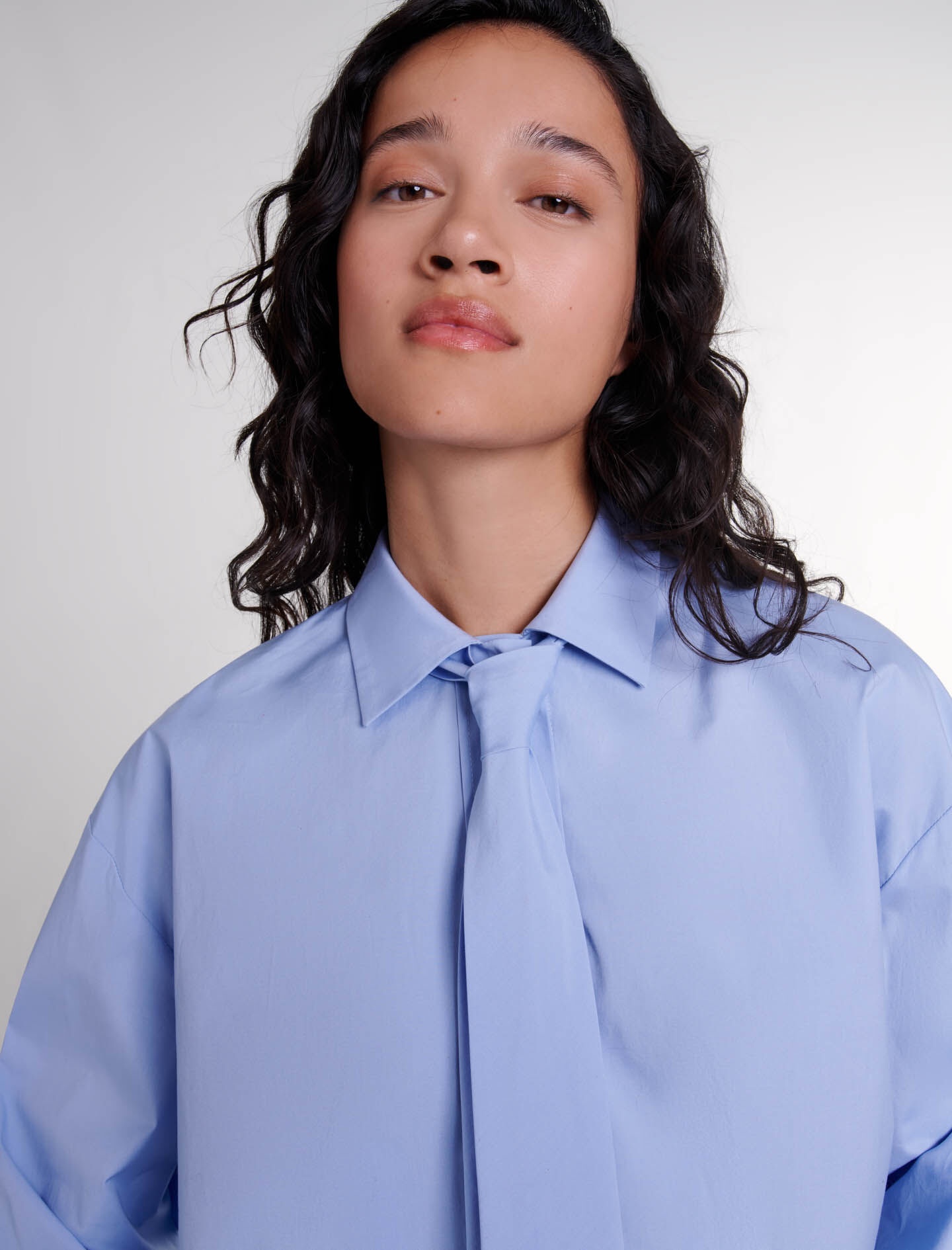 Shirt with removable tie - 6