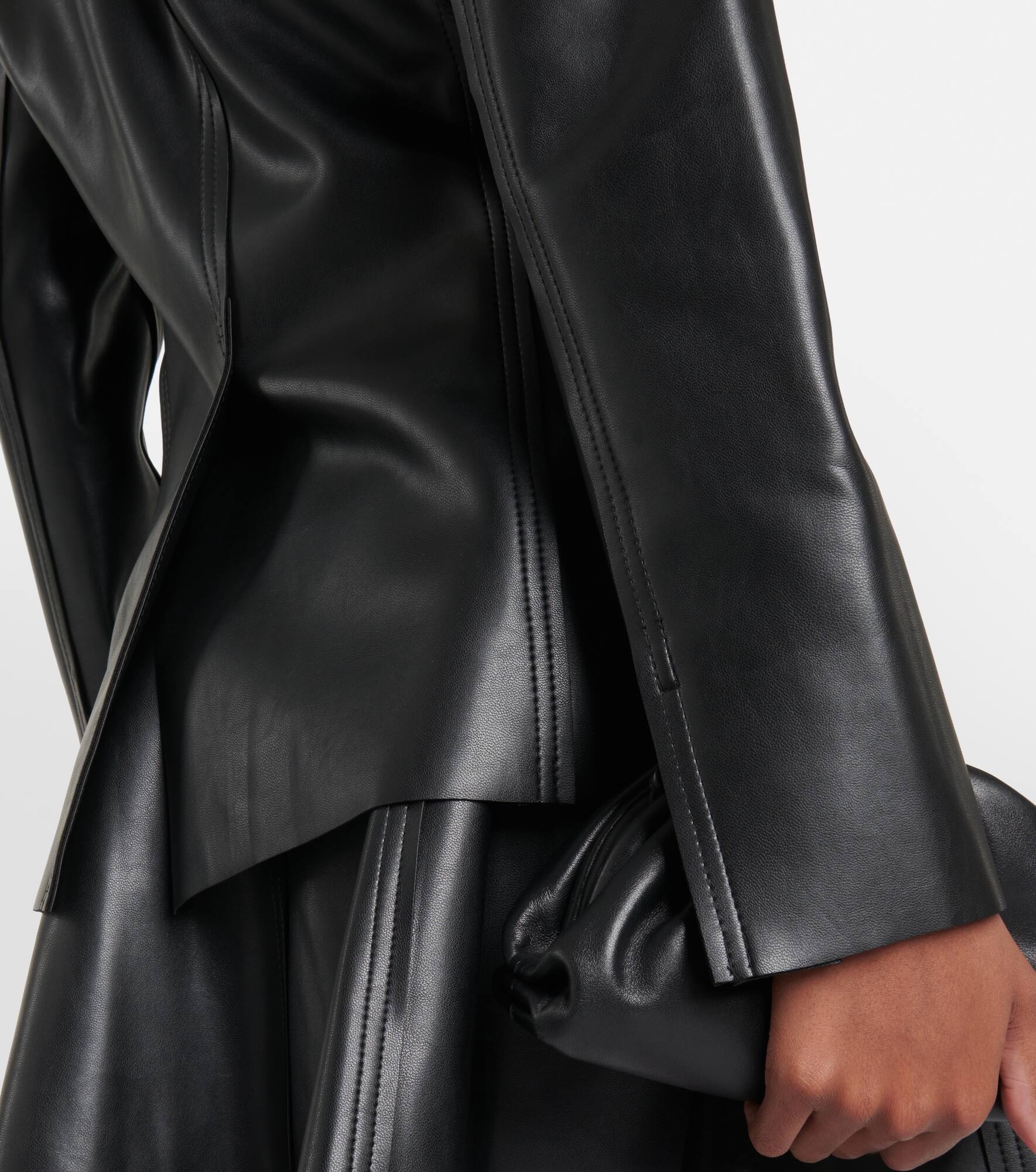 Faux leather blazer - 6