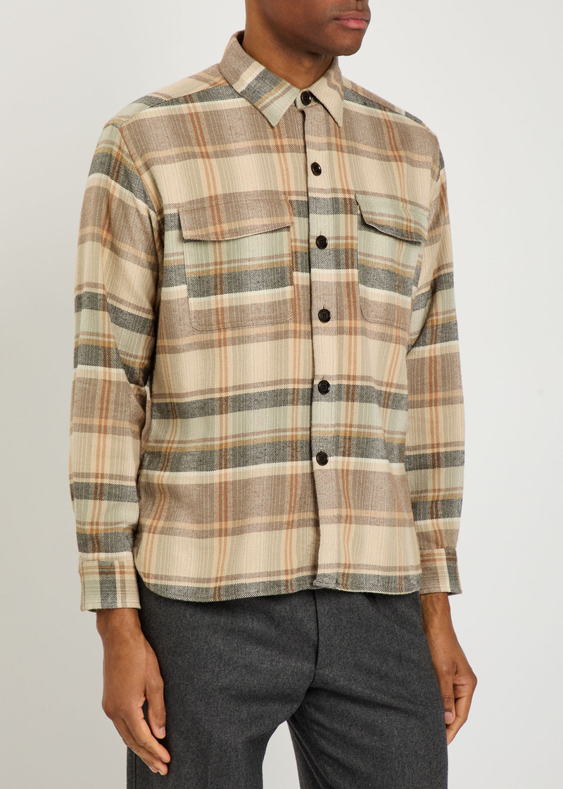 Oliver Spencer Oliver Spencer Penryn Plaid Flannel Shirt outlook