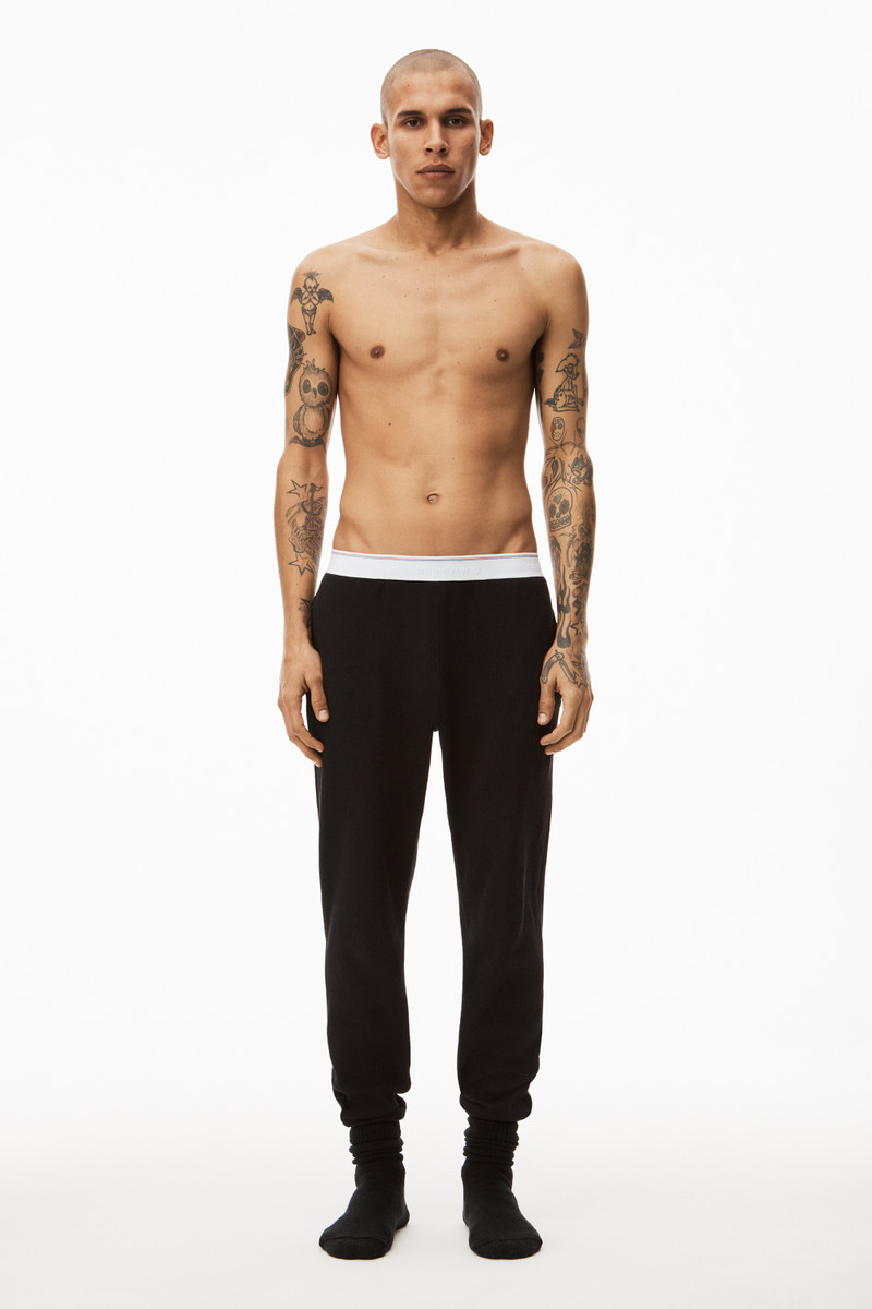 Alexander Wang UNISEX JOGGER IN COTTON WAFFLE THERMAL outlook