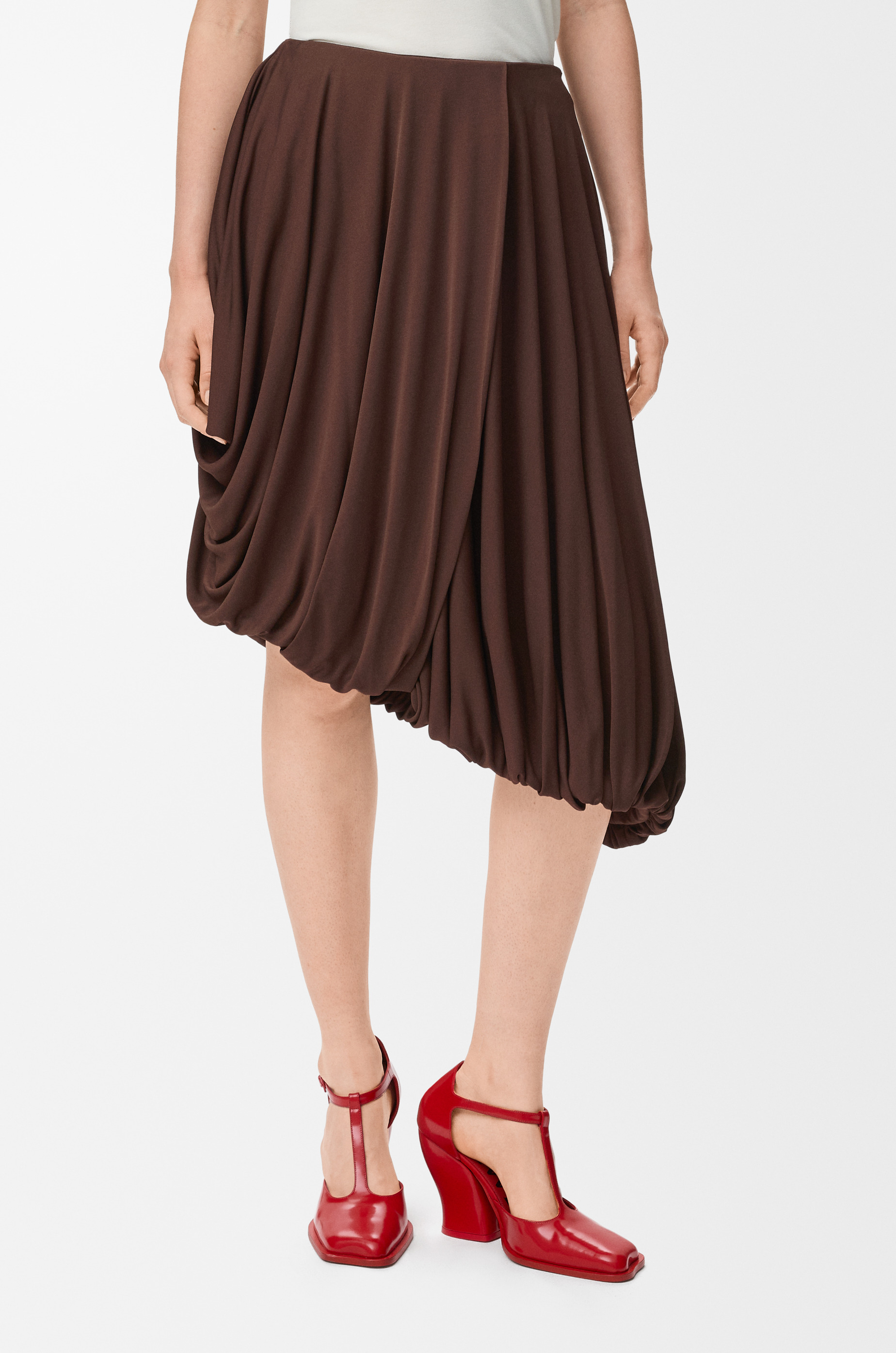 Draped skirt in viscose - 3